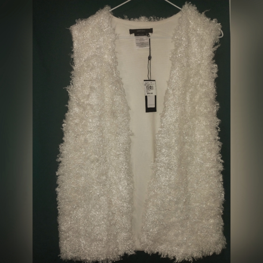 Vertigo Shaggy Vest NWT